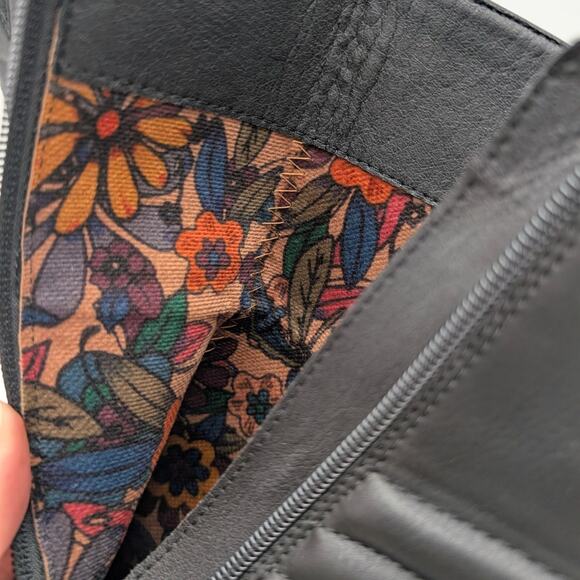 Korks Moergan Side Zip Boots Square Toe Women's Black Size US10M EU40.5 - Picture 9 of 14